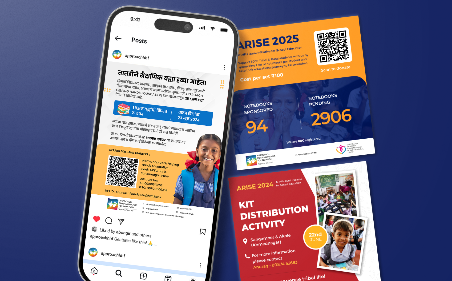 Designing for Impact: Social Media for AHHF advertising awareness facebook graphic design instagram marketing ngo social media social media posts social welfare whatsapp