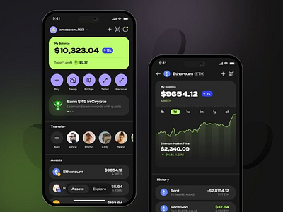 crypto currency wallet mobile ui design crypto wallet cryptocurrency e wallet fintech mobile mobile app transaction wallet