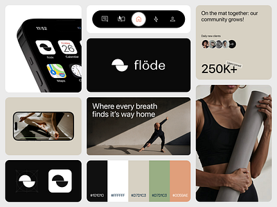 Branding For Yoga School Website branding graphic design icon identity logo ui