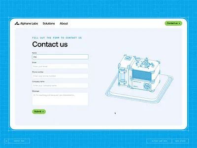 Alphane Labs Interection Design 3d design design studio graphic design gsap interaction interface landing landing page motion design motion graphics nuxt.js three.ls ui ux web web development