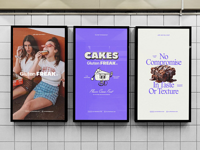 Branding for Gluten Freak ad branding city billboard citylight design download freebie identity logo mockup mockups poster premium psd storefront template typography