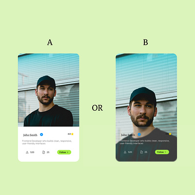 A or B ui ux