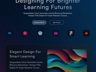 Brighter Learning UI Concept cleanui creativedesign digitaldesign dribbbleshots educationui figmadesign gradientdesign interactiondesign learningplatform modernui ui uidesign uitrends uxuidesign webconcept webdesign