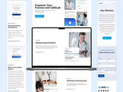 Landing Page for Preventive Healthcare Provider landing page redesign ui ux webdesign