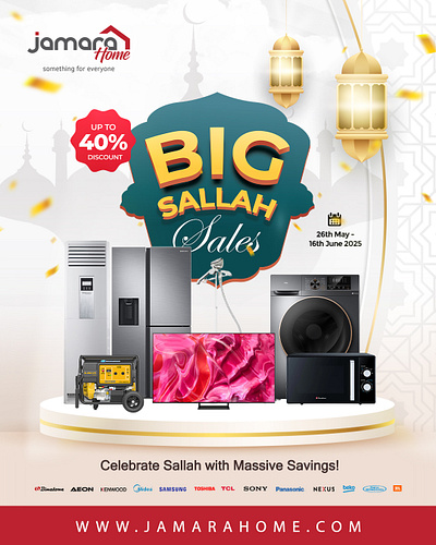 Sallah Sales Banner design eid sales graphic design sales sallah typography