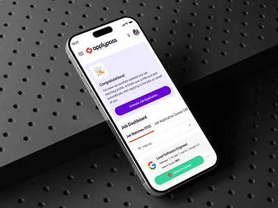 AI-Powered Job Application ai ai job application cover letter dashboard interface job application mobile product product design service startup ui ux design ux web design