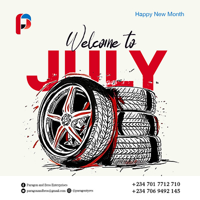 JULY Posters art branding graphic design happy new month. illustration july logo vector