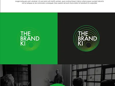 THE BRAND KI LOGO brandi identity logo design the brand ki logo