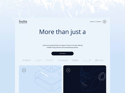 Inuits | Team Augmentation Website: Services card gradient ui uidesign