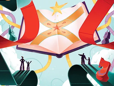 The 1 Book, 1 Game Prize Festival art branding character design design digital illustration editing graphic design illustration illustrator poster