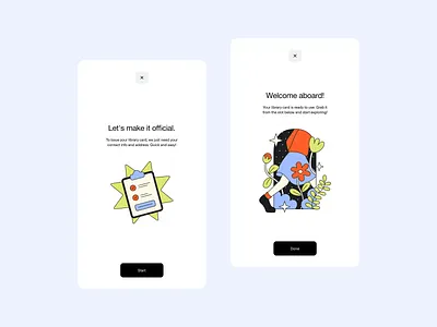 Library Self-Service Kiosk books design form fun illustration input interface kiosk layout library modern self checkout self service sign up ui ux