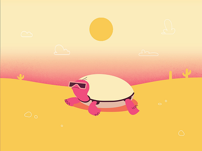 Cool turttle after effects design graphic design illustration logo motion graphics ui ux