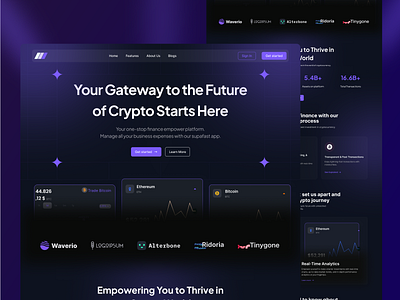 Crypto Landing Page crypto crypto dark design crypto landing page crypto website crypto website design dark dark design landing page landing page design morden design