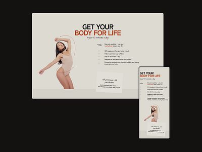 Influencer Website Design adaptive deisgn design fitness mobile design modern website personal website ui uiux web development webdesign website