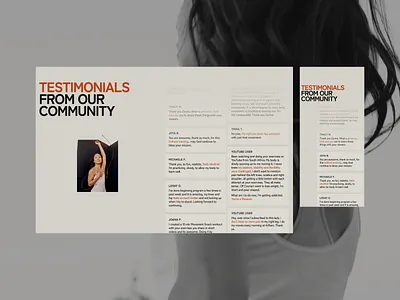 Fitness Influencer Website | Testimonials adaptive design design influencer marketing mobile design modern website ui uiux web development webdesign website