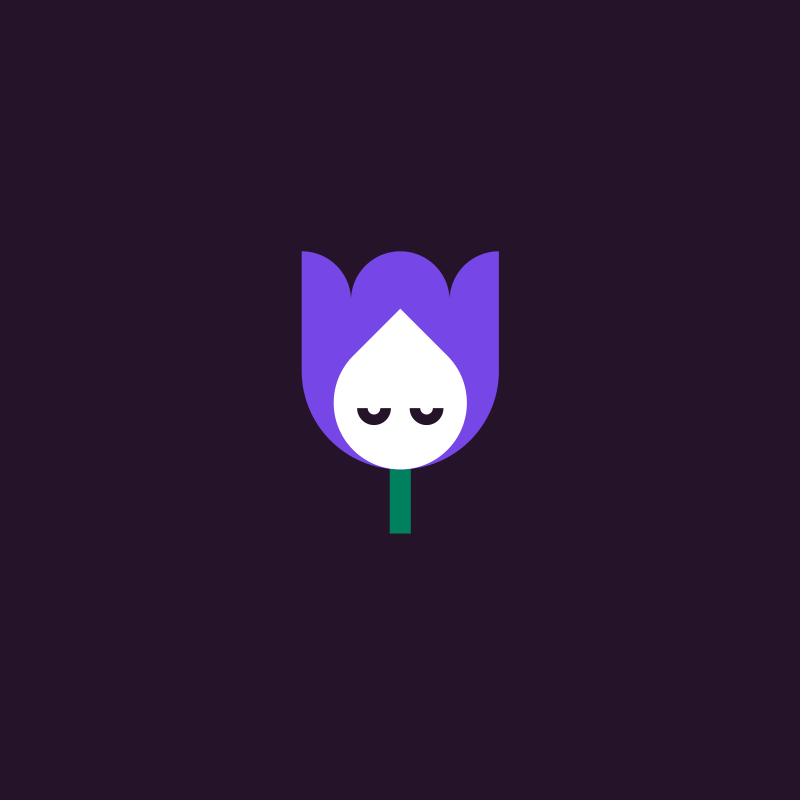 Tiny flower 2d animation animation character cute flower gif motion graphics
