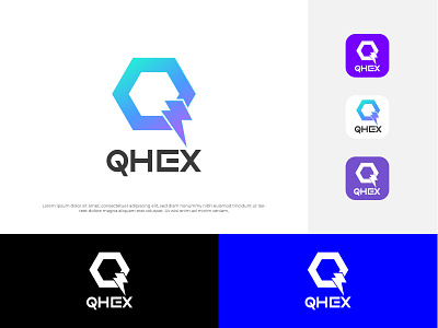 QHEX Modern Logo Design abstract logo adobe illustrator brand identity creative logo creative logo design graphic design illustration logo design modern logo modern logo design q icon q letter logo q logo q logo design