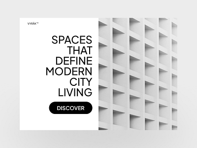 VYRÄK - Exploration for A Bold & Minimal Hero Section bold clean design design hero hero section landing page minimalis simple swiss design typography ui ui design uiux website