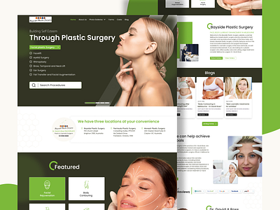 Plastic surgery website ahmedabad beauty best design design figma figma designer plastic surgery ui uiux design website design