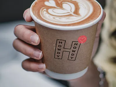 Howdy Coffee branding coffee illus illustration logo sticker