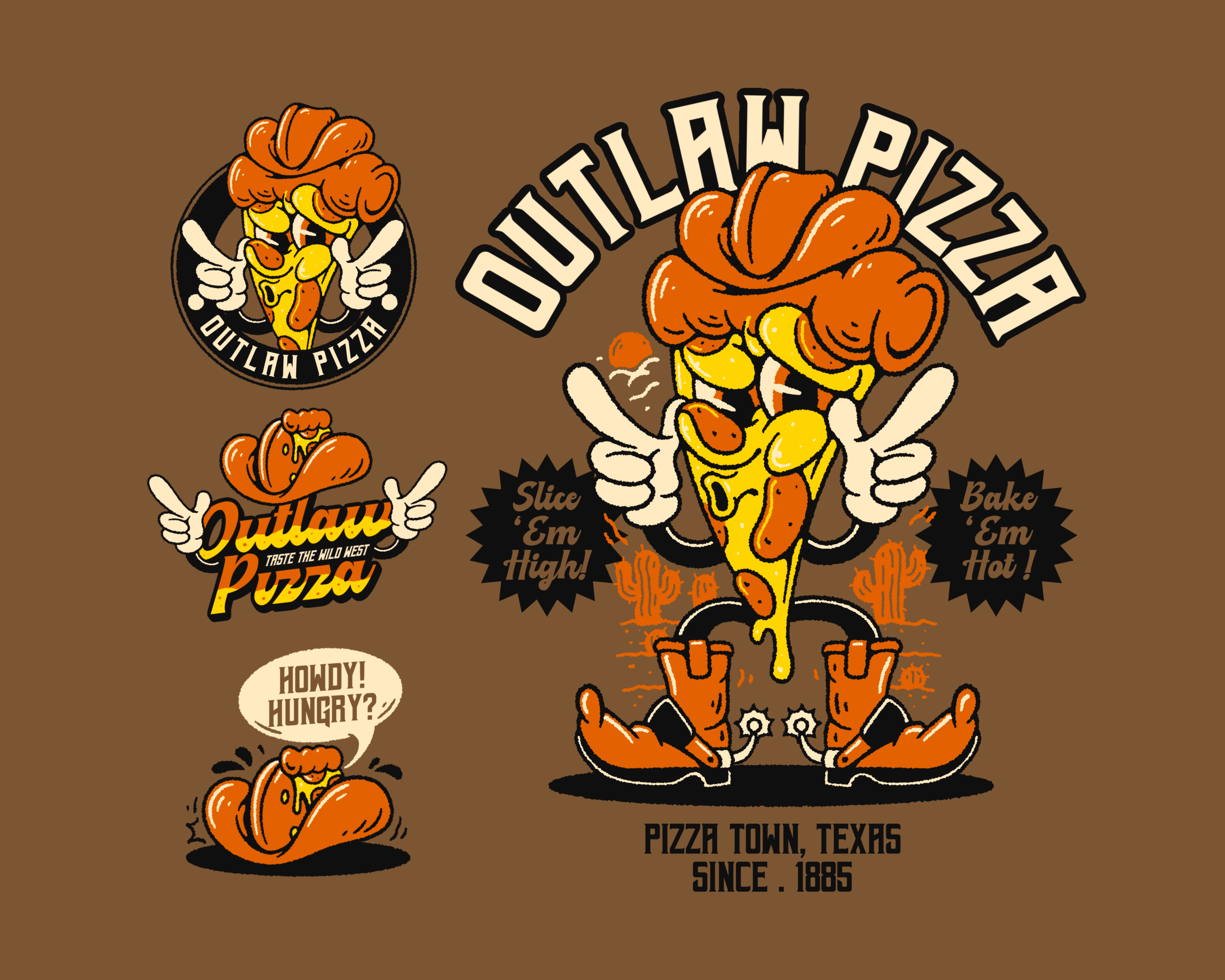 Example of Mascot Design & Brand Identity Package