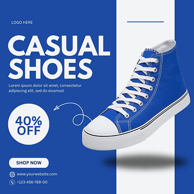 Shoe - Social media post branding canva design facebook graphic instagram