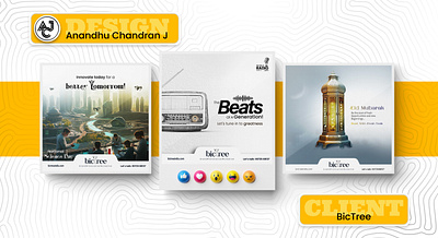 Social Media Posts for BicTree 3d animation branding creative design graphic design illustration logo motion graphics photoshop post social media ui ux vector