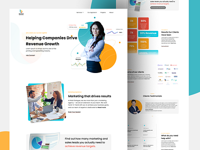 Marketing Agency Website design agency design figma figma designer grow landing page marketing agency ui uiux design website design