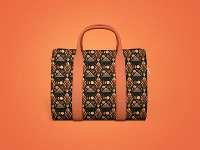 Modern Heritage Pattern Bag Design textile art