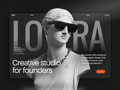 Framer portfolio template agency website creative portfolio digital agency framer framer template graphic design homepage design portfolio website ui web design