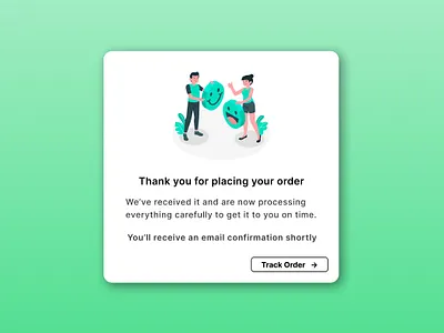Day 077 : Thank You (Page or Message) dailyui