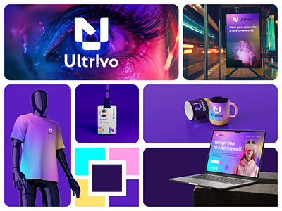 Ultrivo Technology Logo Design Branding Design for Sale brand designer brand identity brand identity design branding hybrid logo hybrid tech logo logo logo designer logos tech logo technology logo u logo ul logo ultrivo ultrivo logo