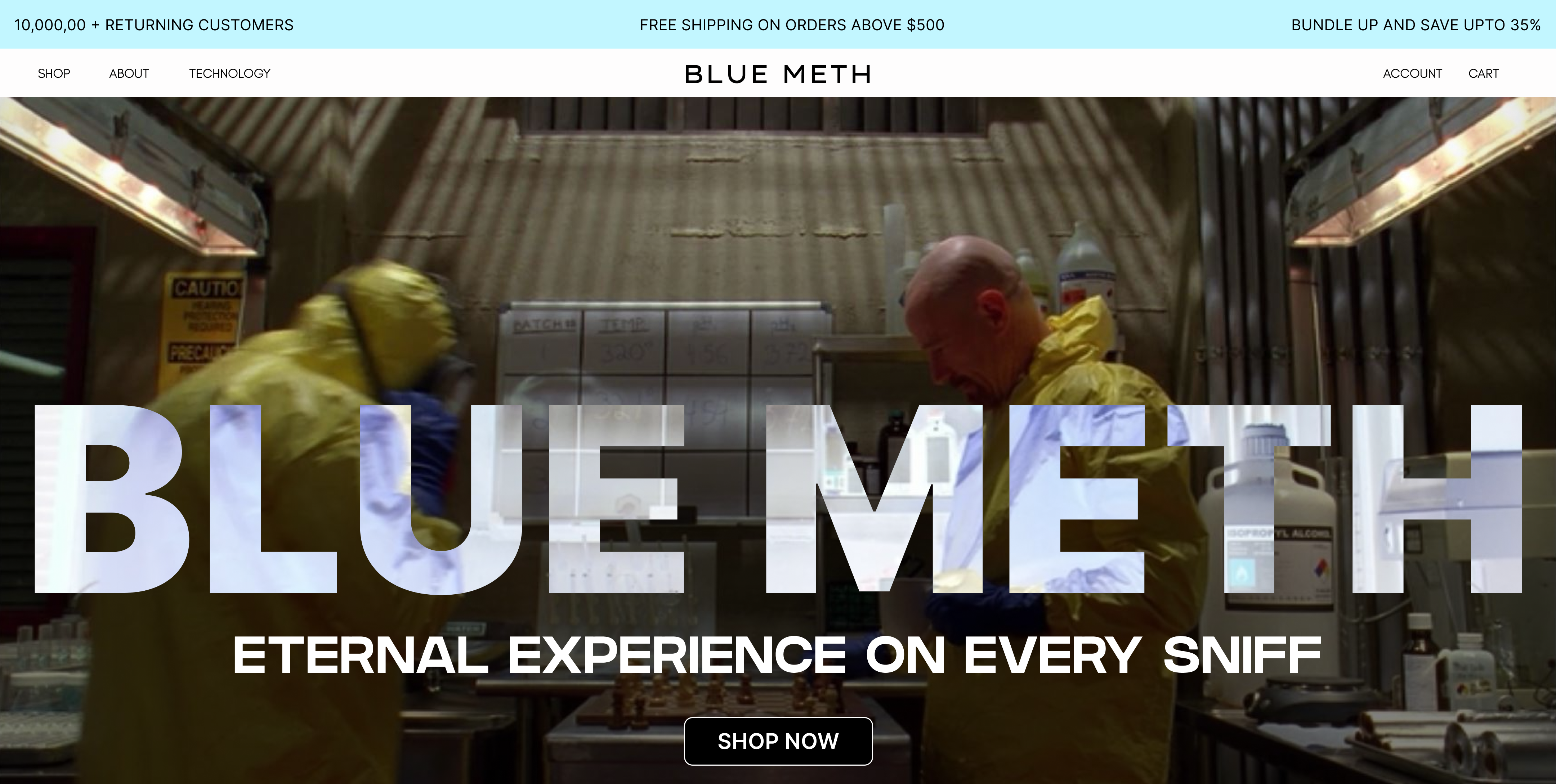 Web Design For Walter White [Breaking Bad] breaking bad breaking bad website ecom website figma figma e com framer graphic design ui