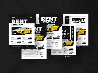 Rent a car promotional flyer automobile banner business business flyer car car rent car rental car ride car washing company flyer corporate flyer design flyer graphic design poster template transport transport vehicle vehicle