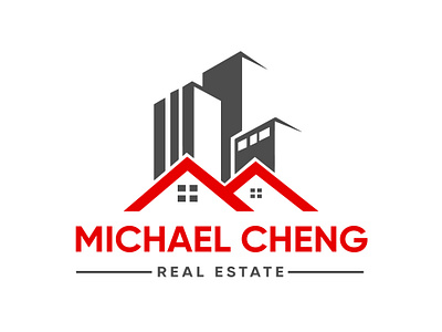 Micheal Cheng Real estate company logo brand identity elegant logo graphic design logo logo design timeless logo design