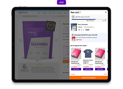 Cart page design / Shopping Cart UI cart page design creative websites cro ecommerce design ecommerce product page ecommerce ui ecommerce website design ecommerce website ui food website food website design healthcare website design medical website design popup design popup ui design shopify store design shopping cart ui supplements wellness brand