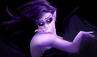 The veiled one - Morgana fanart art commissions open digital art digital illustration illustration league of legends splashart