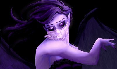 The veiled one - Morgana fanart art commissions open digital art digital illustration illustration league of legends splashart