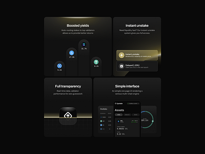 Staking product Bento branding crypto illustration layout ui web web design web3