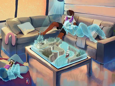 Tangible Teleportation - Concept Art akshay art concept dinakar illustration tangible teleportation