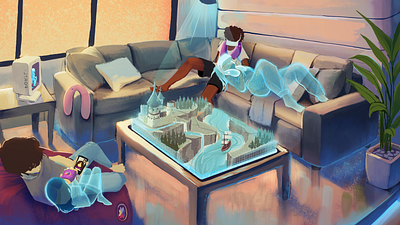 Tangible Teleportation - Concept Art akshay art concept dinakar illustration tangible teleportation