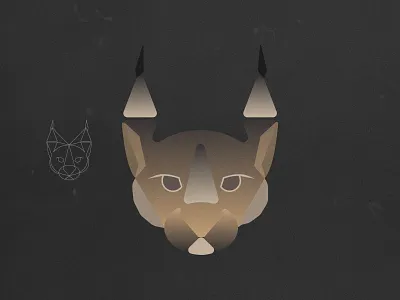 Caracal Icon - Graphic Design design graphic design iconagraphy