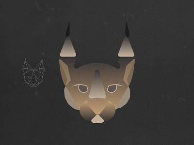 Caracal Icon - Graphic Design design graphic design iconagraphy