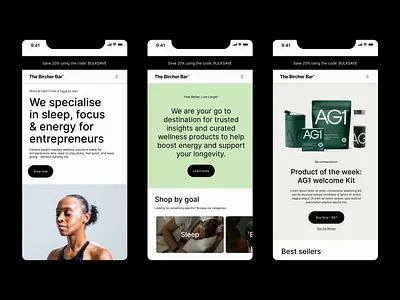 The Bircher Bar #4 app brand branding design health identity logo sports website wellness