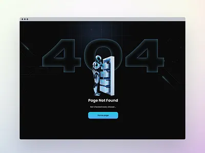 404 Page – Robot style 3d 404 404page 500 ai 404 creative creative 404 creative page err err page error error 500 error page landing landing page