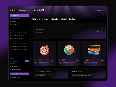 AI Agent Dashboard ai agent aiagentdashboard aidashboarad blockchainaiagent cryptodashboard dashboarddesign fintechui productdesign uxui we3design web design web site web3