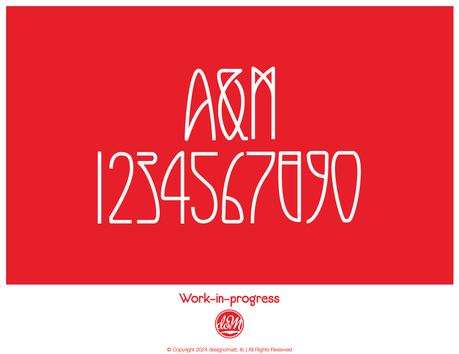 Font-in-progress decorative face font fontself type typography