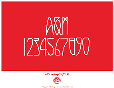 Font-in-progress decorative face font fontself type typography