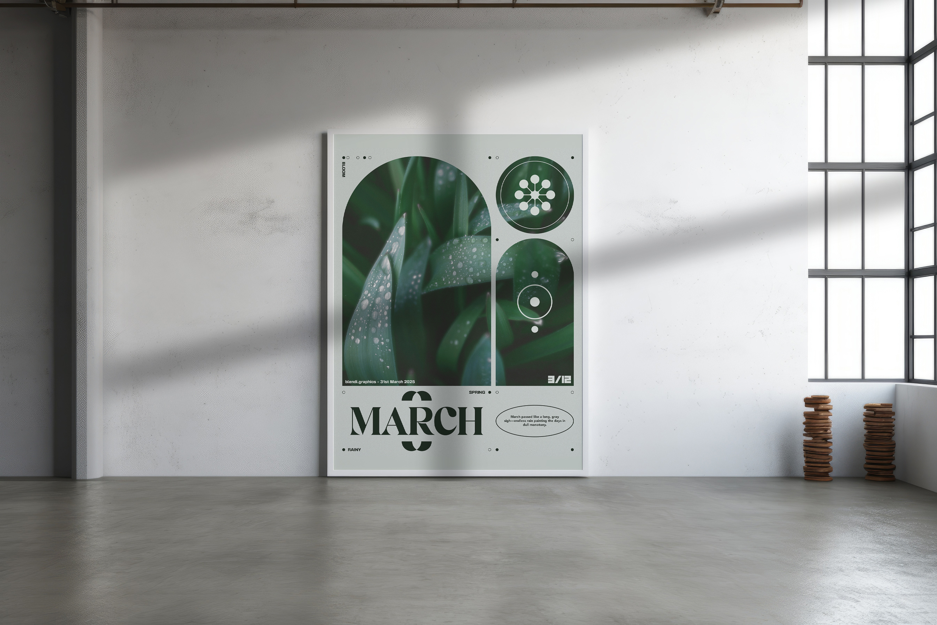 March Poster Design artwork branding design digital art graphic design illustration poster poster design typography