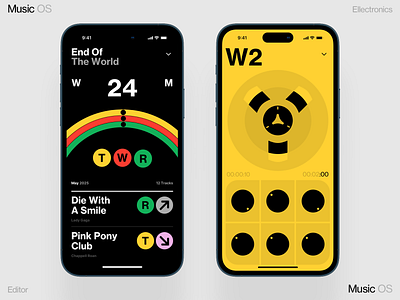 W2 Music Mix animation dashboard design homepage illustration interface ios iphone mobile news ui